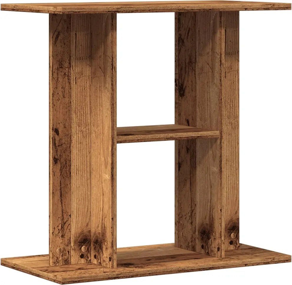 vidaXL akváriumállvány régi fa 60 x 30 x 60 cm rétegelt fából