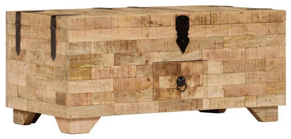 Tömör mangófa dohányzóasztal 80 x 40 x 35 cm