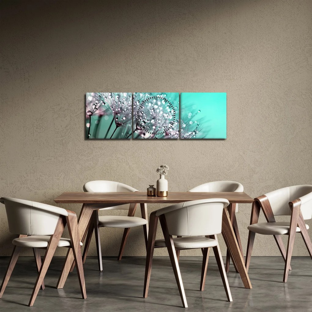 Kép - harmatos növény (órával) (90x30 cm)