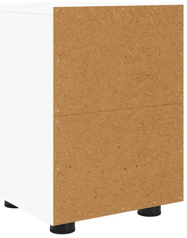 Éjjeliszekrények fiókkal 2 pcs Fehér 30,5 x 30 x 43 cm Faanyag