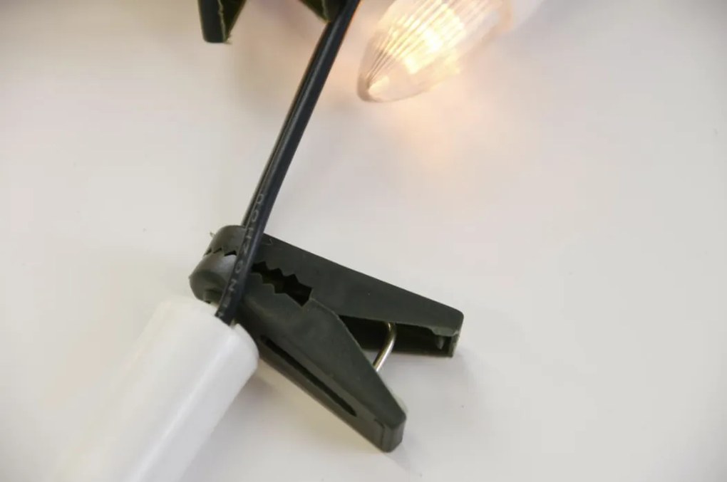 LED karácsonyfa gyertyák 50 LED meleg fehér