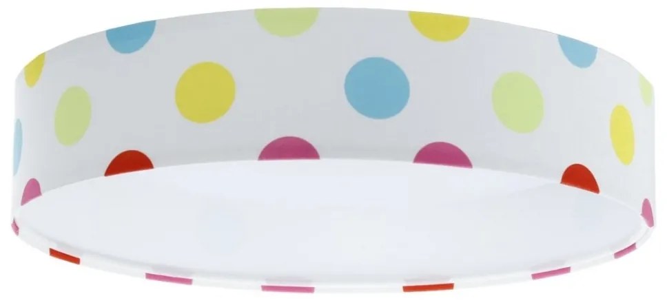 GALAXY KIDS LED/24W/230V színes pöttyös dimmelhető lámpa + távirányító