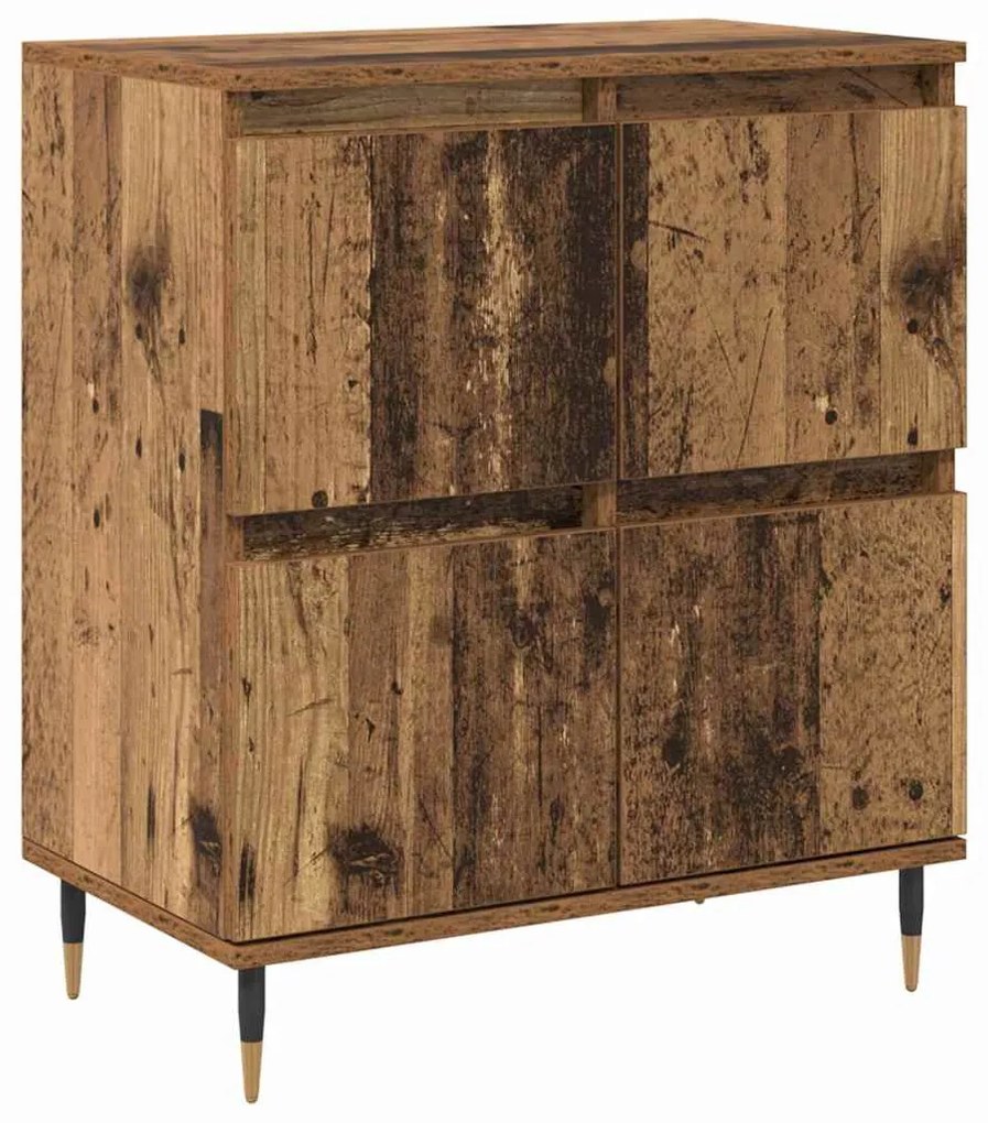 Oldalszekrények 3 pcs Régi fa 180 x 35 x 70 cm Faanyag