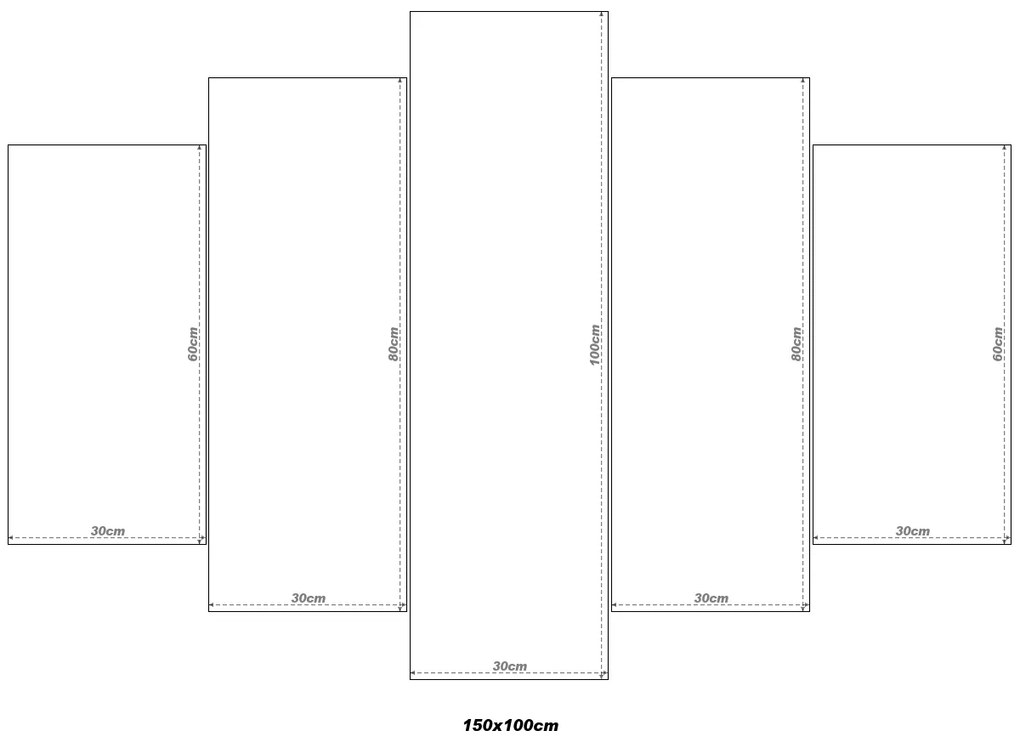 Gario 5 részes vászonkép fotóból Méret: 100 x 70 cm