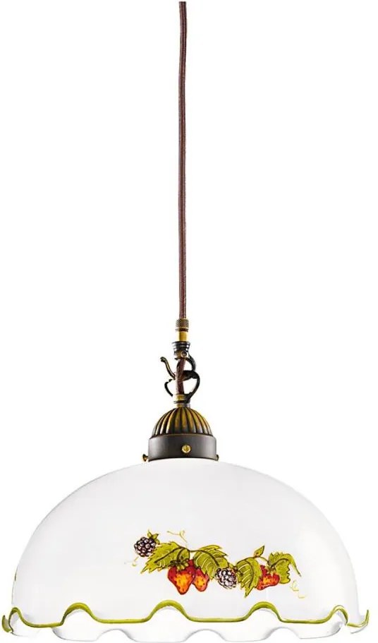 Kolarz 731.30.114 - NONNA kábeles függőlámpa, 1xE27/75W/230V, Ø 30 cm, bordó/eper