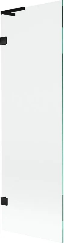 Mexen Lunar L fürdőkád paraván, 1-szárnyas 60 x 150 cm, átlátszó, fekete - 897L-060-000-70-00