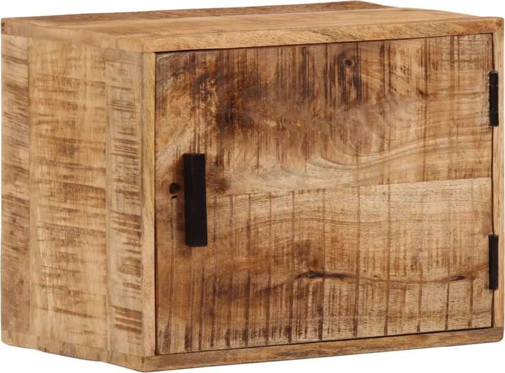 vidaXL tömör mangófa falra szerelhető éjjeliszekrény 40x30x25 cm