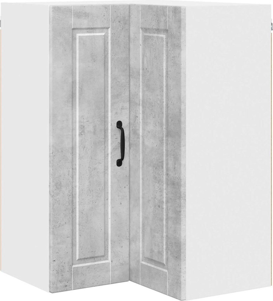 vidaXL Konyhaszekrény polcokkal Beton Szürke 57 x 57 x 80 cm Faanyag