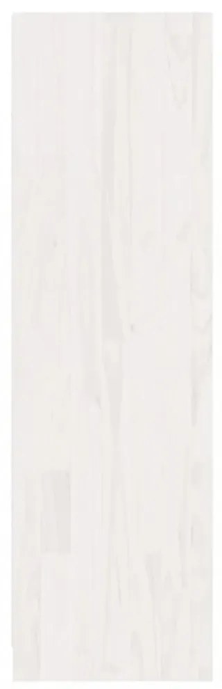 fehér tömör fenyőfa könyvszekrény/térelválasztó 36x33x110 cm