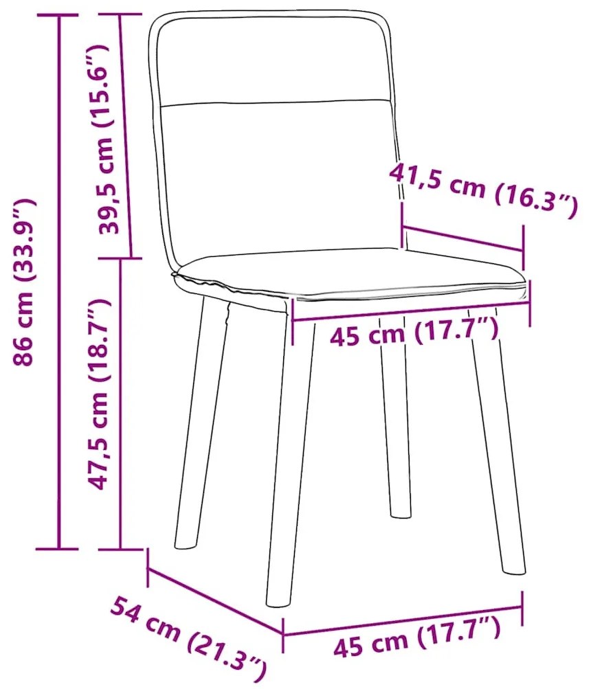 2 db sötétbarna szövet étkezőszék
