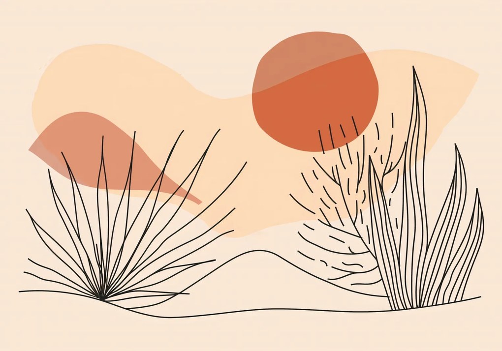 Poszter 66,5x46,5cm Puha növényzet