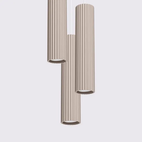 Brilagi - Csillár zsinóron CRESTO 3xGU10/10W/230V taupe