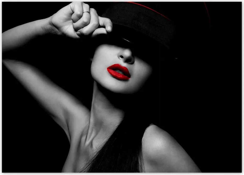 Poszterek 70x50 Vörös ajkak Rúzs