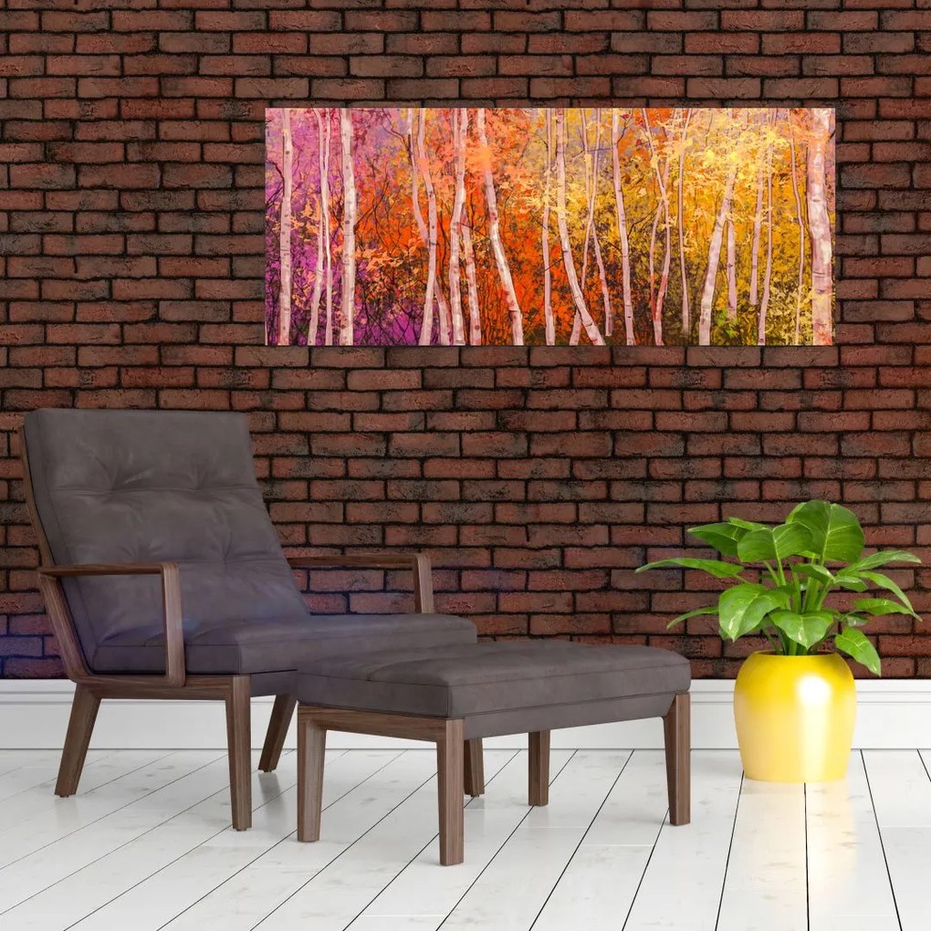 Egy kép egy színes erdőről (120x50 cm)