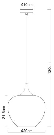 Globo 15548H1W - Csillár zsinóron MAXY 1xE27/60W/230V átm. 29 cm fehér