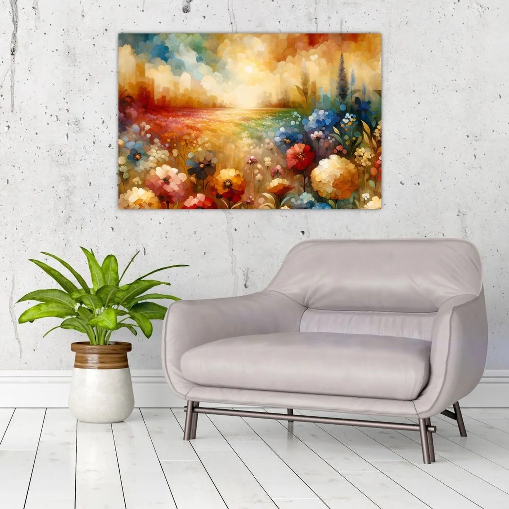 Kép - Színes rét (90x60 cm)