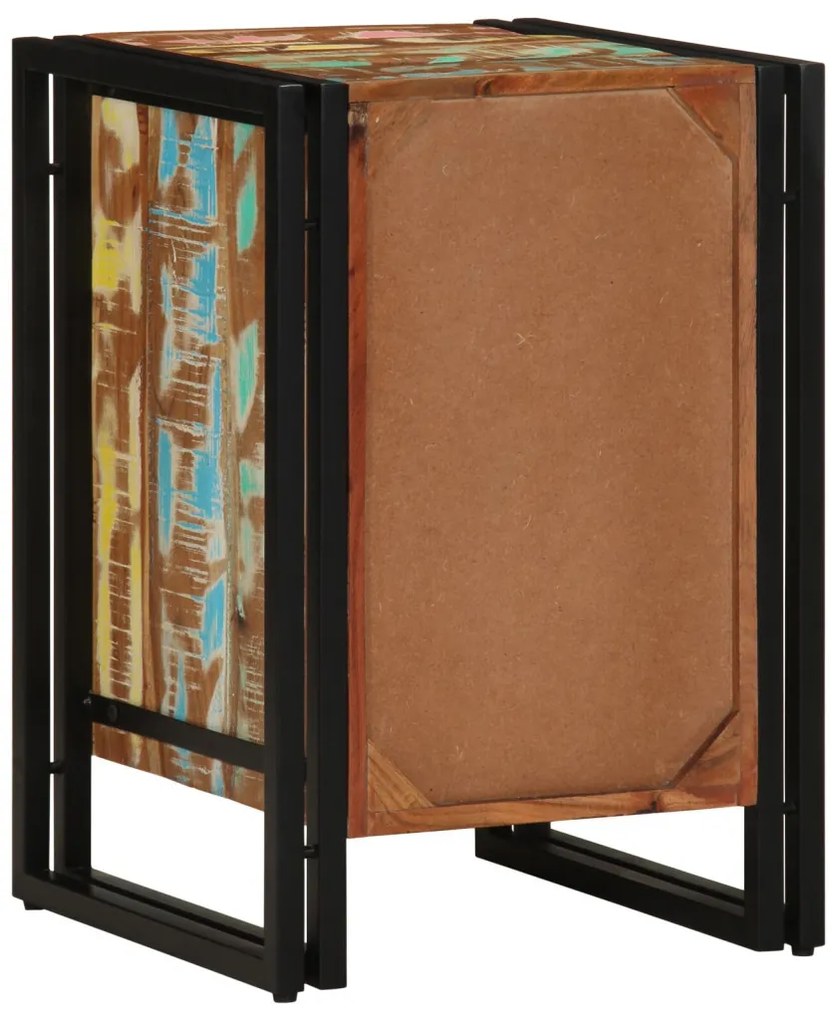 Éjjeliszekrény 40 x 35 x 50 cm tömör újrahasznosított fa