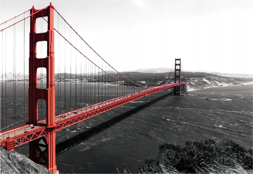 Flizelin fotótapéta Arany kapu San Francisco építészet 208x146 +ragasztó
