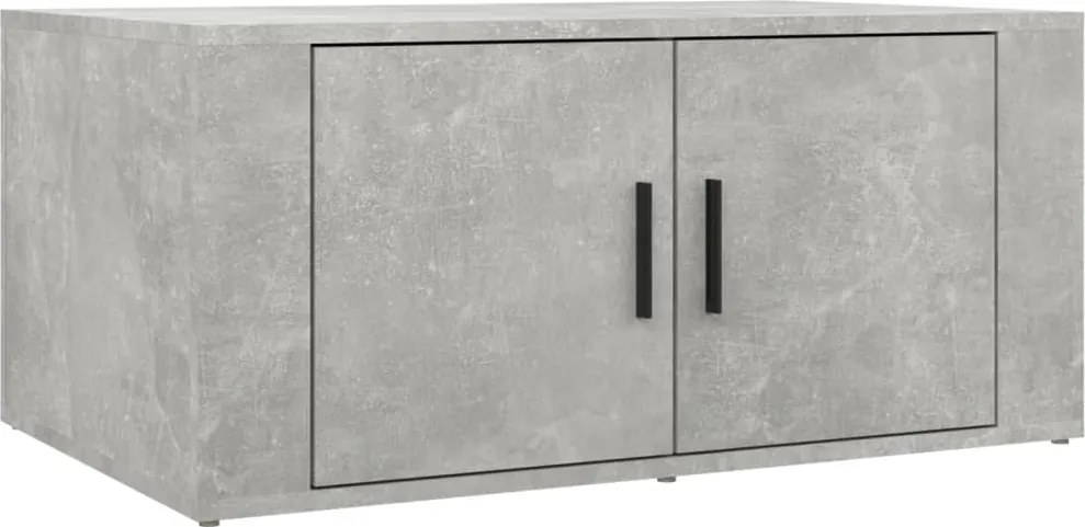 vidaXL betonszürke szerelt fa dohányzóasztal 80 x 50 x 36 cm