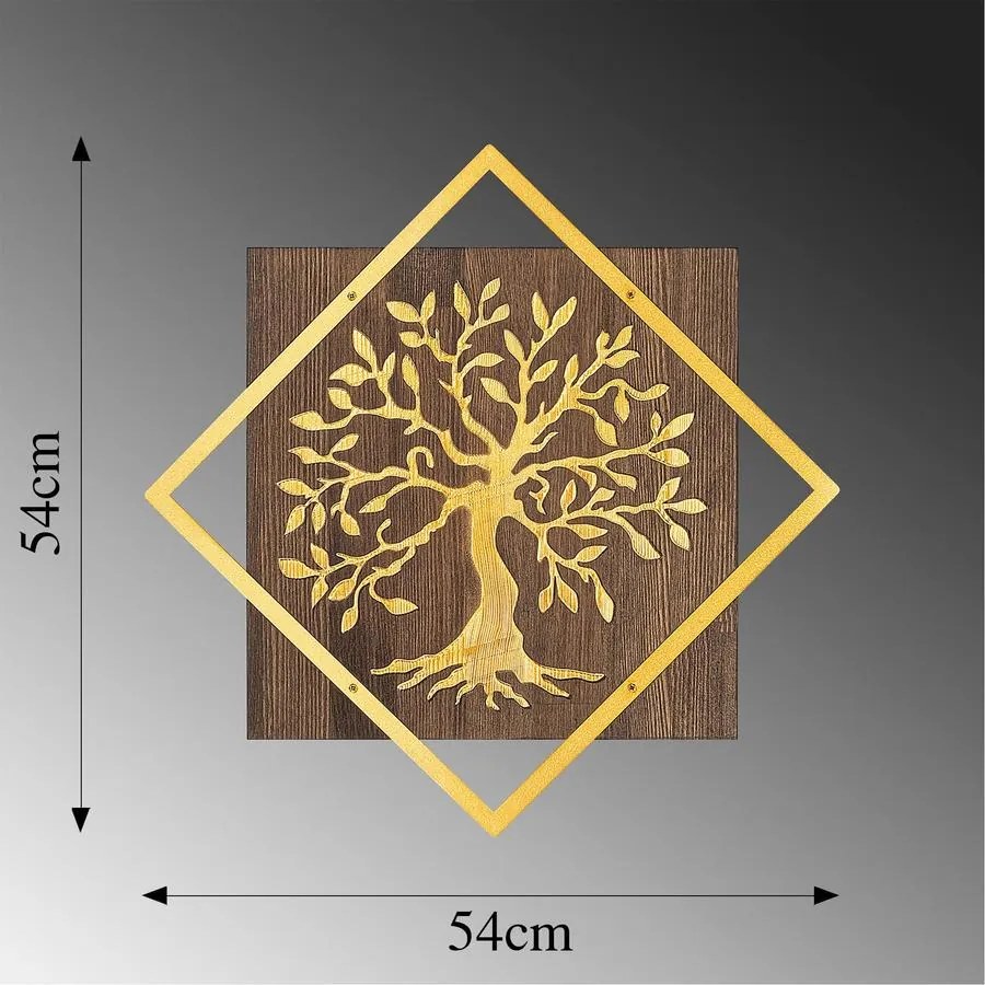 Fa fali dekoráció, Tree v2 - Arany