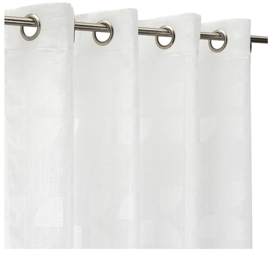 Fehér jacquard függöny 140x260 cm Mid Century – Casa Selección