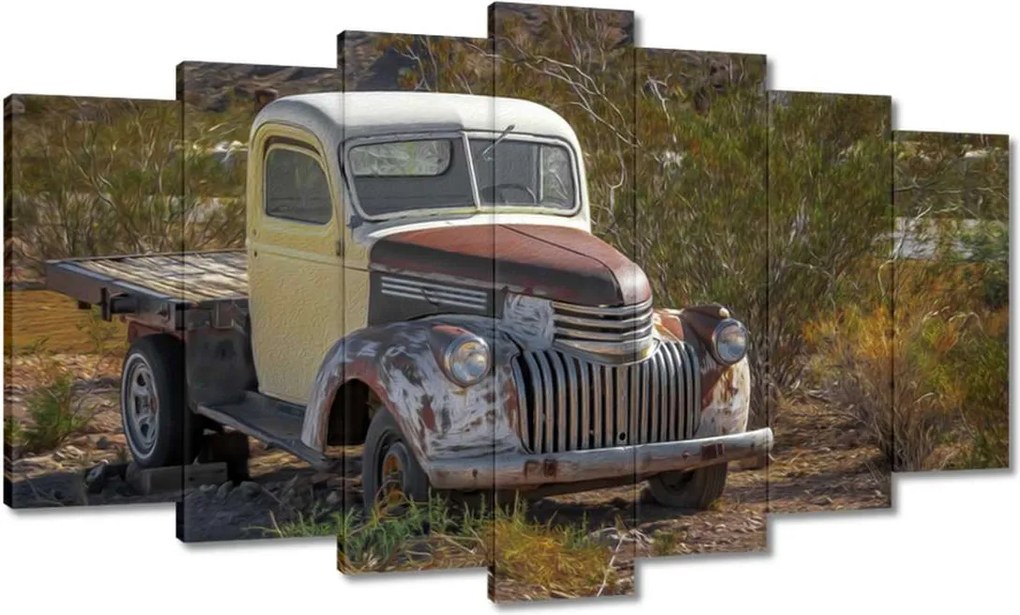 Festmények 140x80 Antik autó Usa