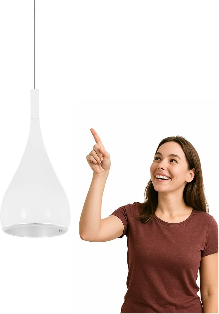 Függőlámpa Anon White MA01986CA-001 Italux