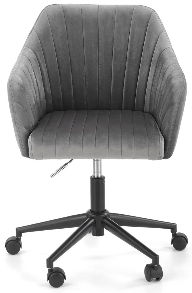 Szürke irodai szék MARIBO VELVET