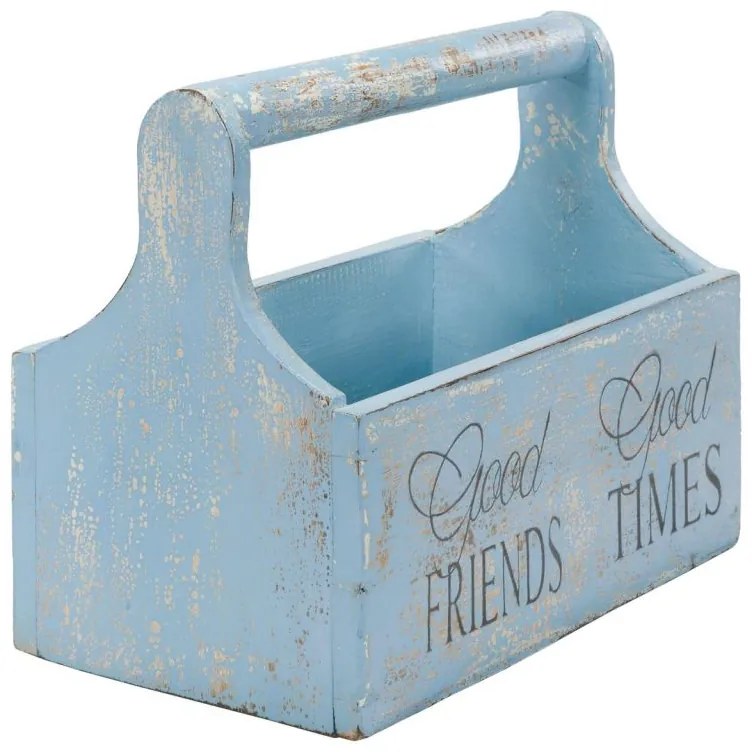 Dekoratív virágláda 30 x 17 x 25 cm kék