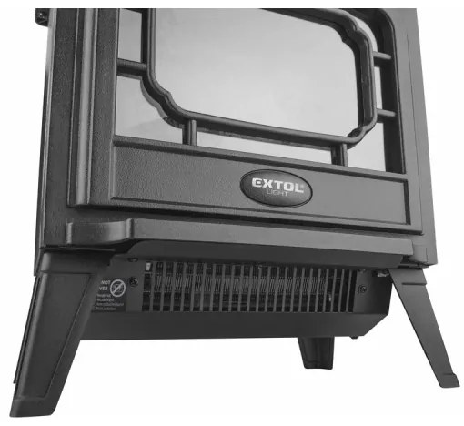 Extol - LED Elektromos kandalló fűtéssel LED/1800W/230V 40,6x35,5 cm