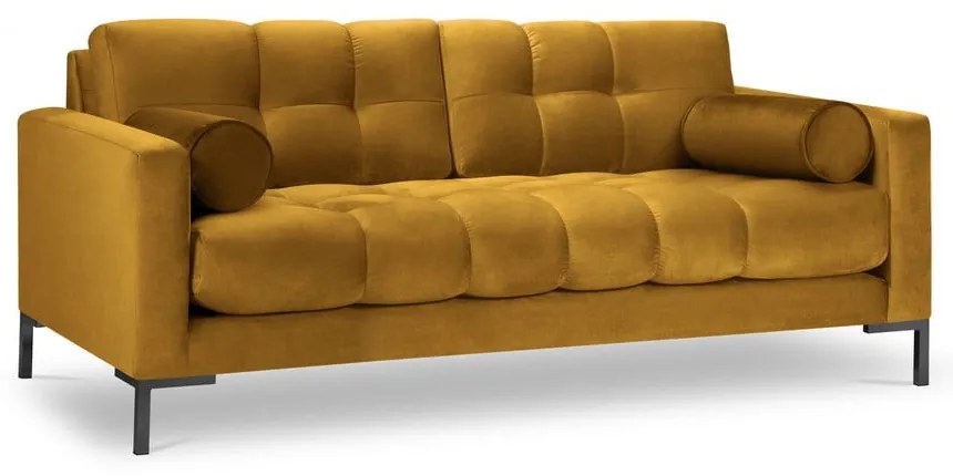 Bali sárga bársony kanapé - Cosmopolitan Design