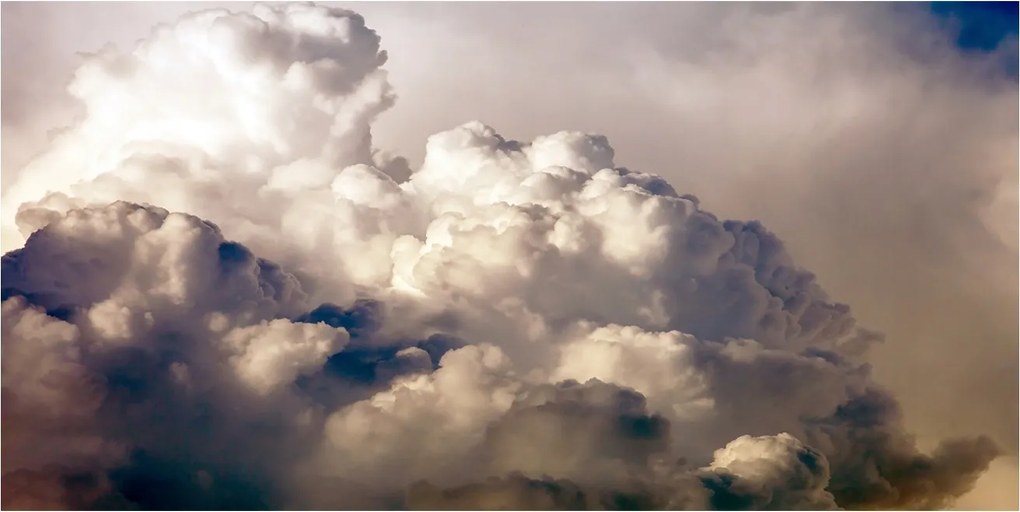 Fotó-üvegkép Felhők az égen 140x70