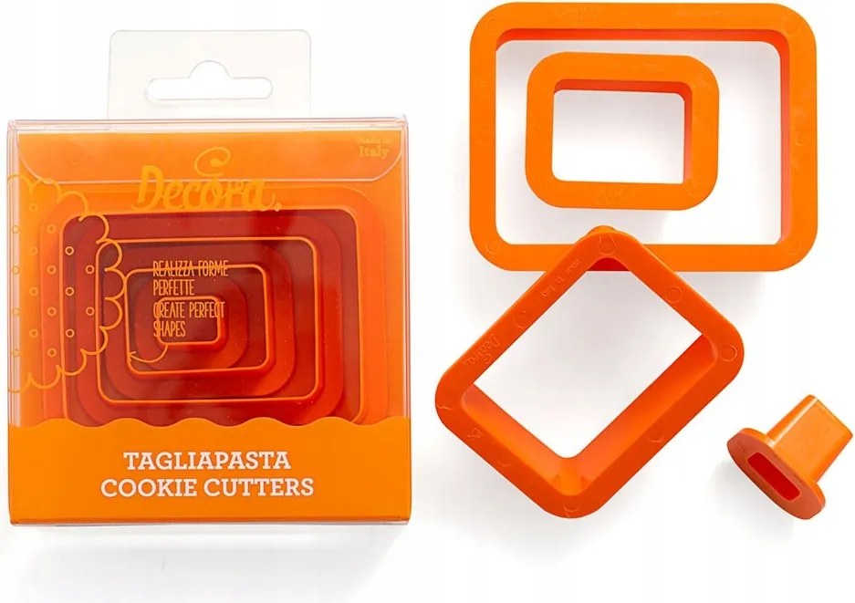 Decora formák 4 db Téglalap alakú