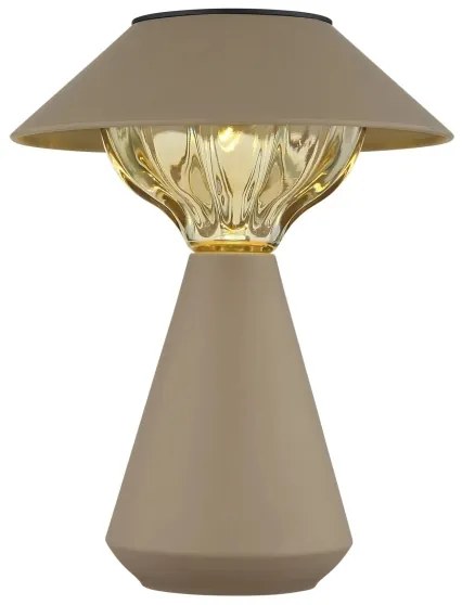 Globo 36639S - LED napelemes lámpa 10xLED/0,06W/1,2V IP44 barna