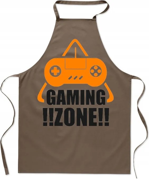Konyhai kötény Játékos zóna Ajándék Játékosnak Divatos