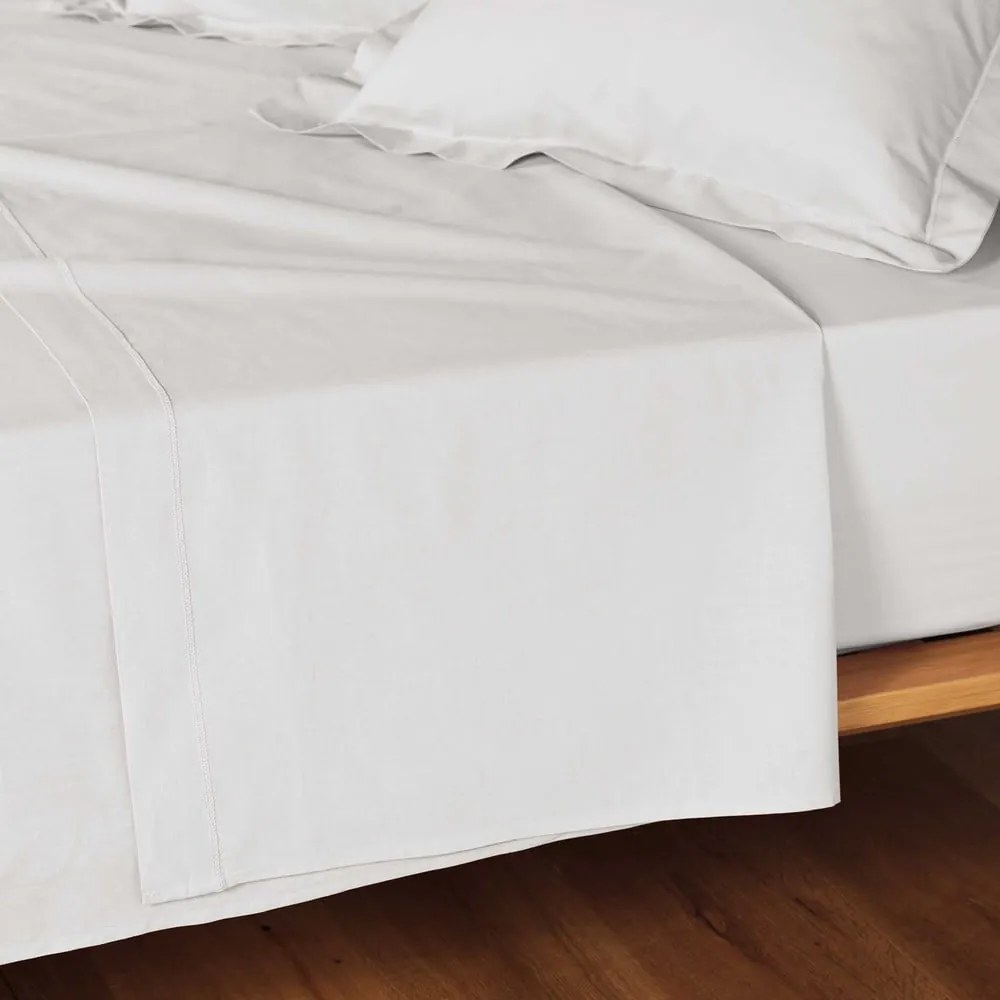 Fehér pamut lepedő 180x290 cm Lina – douceur d'intérieur
