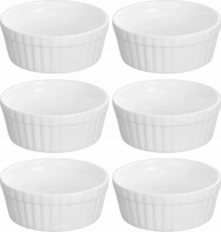 Wilmax porcelán desszertes uzsonnás tál 8,6x3,5 cm 6 db-os szett