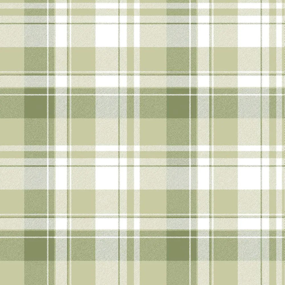 Parato Cristiana Masi Blooming Garden 11 Tartan zöld kockás vlies tapéta – 8388