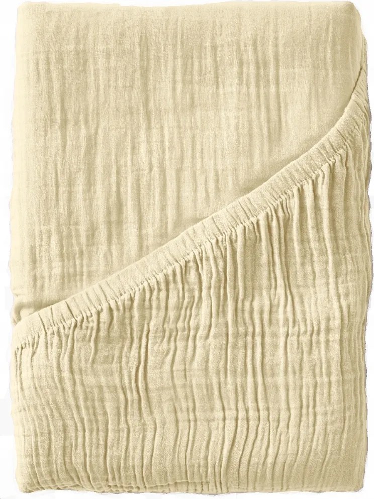 Gumis muszlin lepedő 160x200 puha 100% pamut muszlin