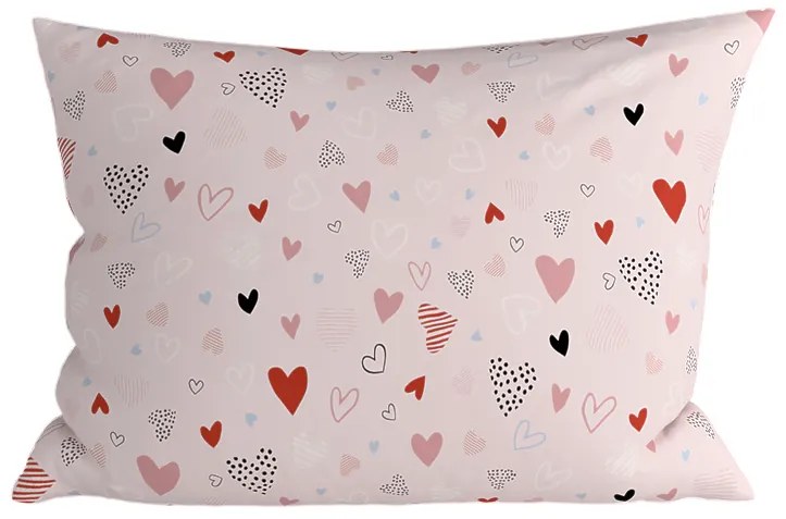 Szett 2 db LOVITA díszpárnahuzat 40x60 cm, rózsaszín