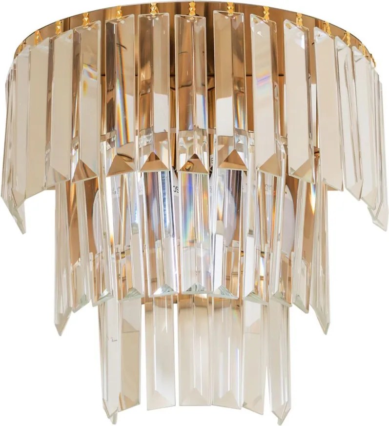 MILAGRO ML1495 MILANO Kristály Mennyezeti Lámpa Arany E14 IP20