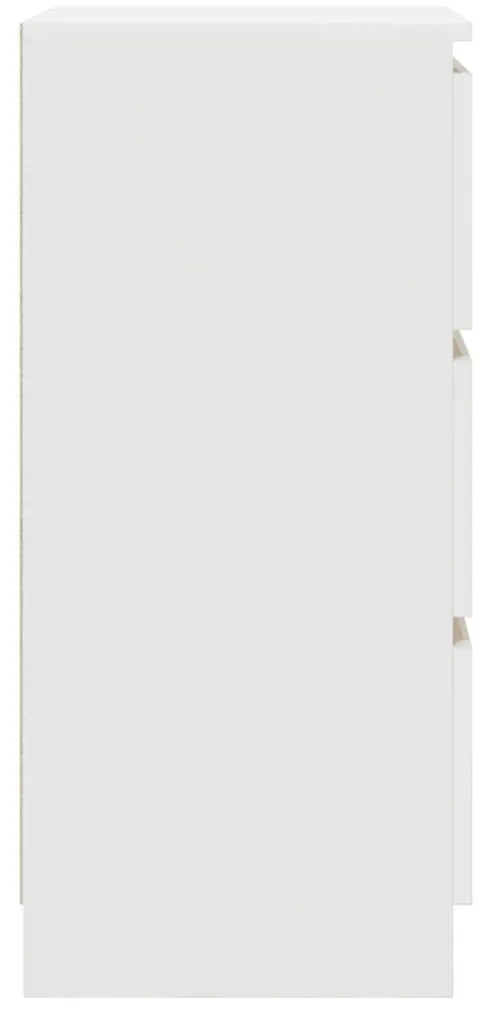 fehér szerelt fa tálalószekrény 37,5x35x76 cm