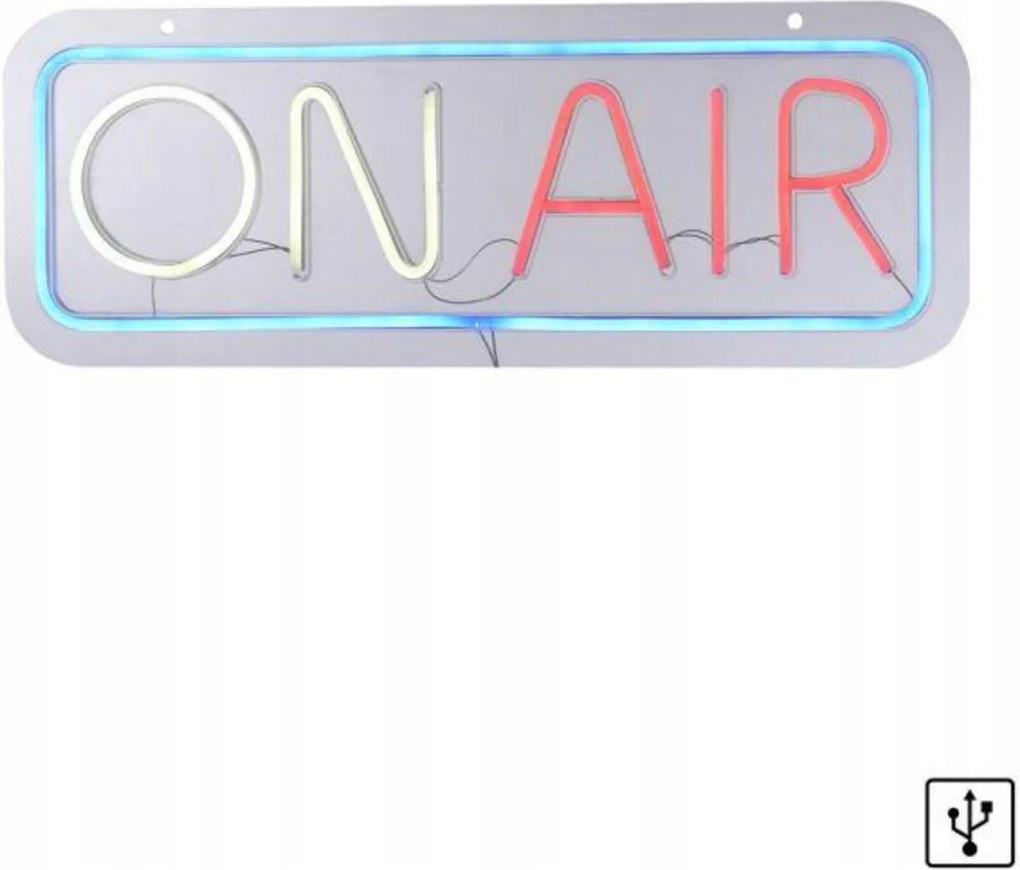 Just Light On Air Led fali lámpa neon többszínű Usb 60 cm