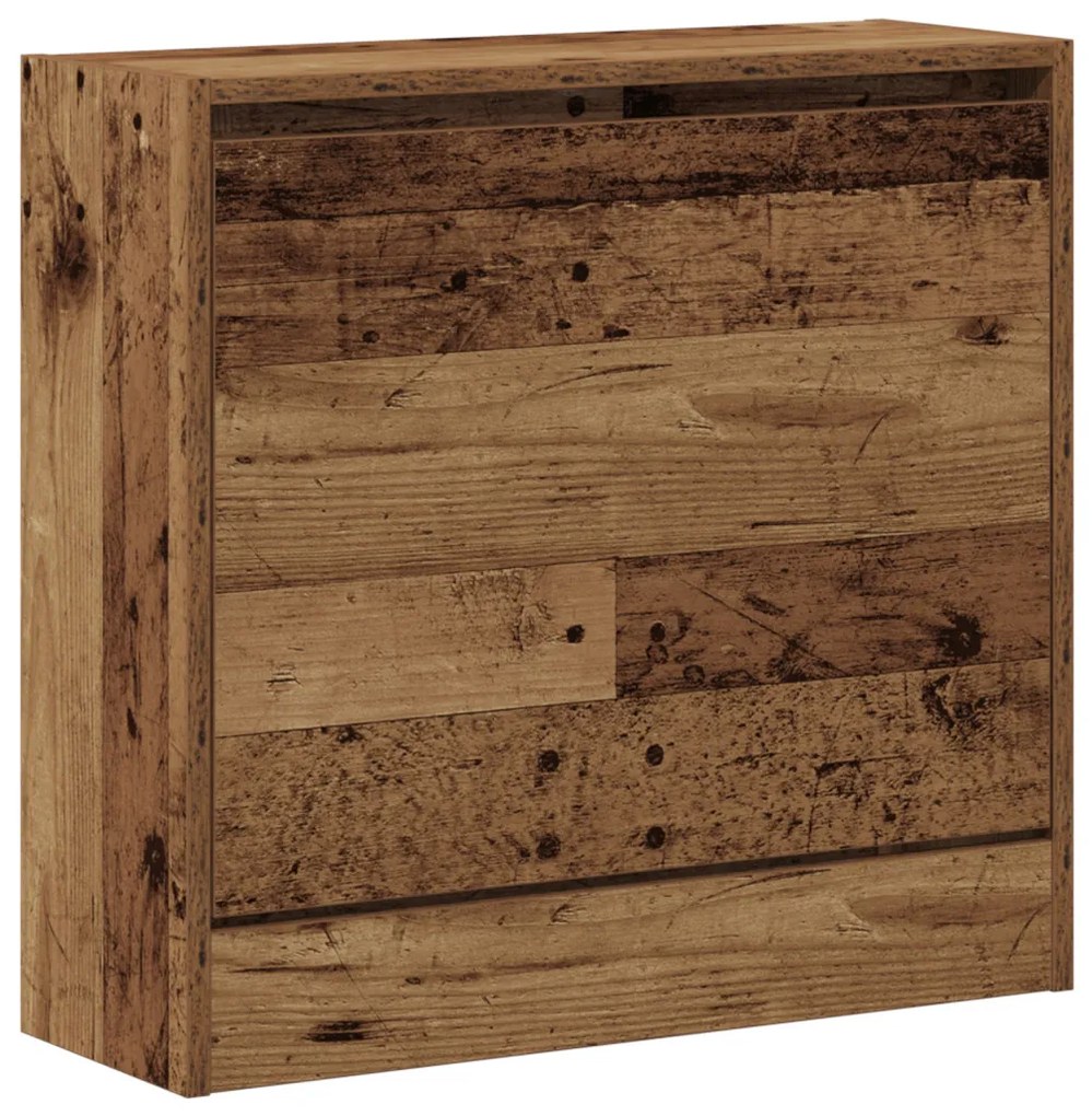 Cipőtároló Régi Fa 60x21x57 cm Műszaki Fa