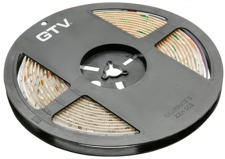 LED szalag RGB színváltós, 150 LED/5 fm, 8W/fm, 36W/5fm , 10mm , 5fm/tekercs, 12V, IP65, 450lm/m