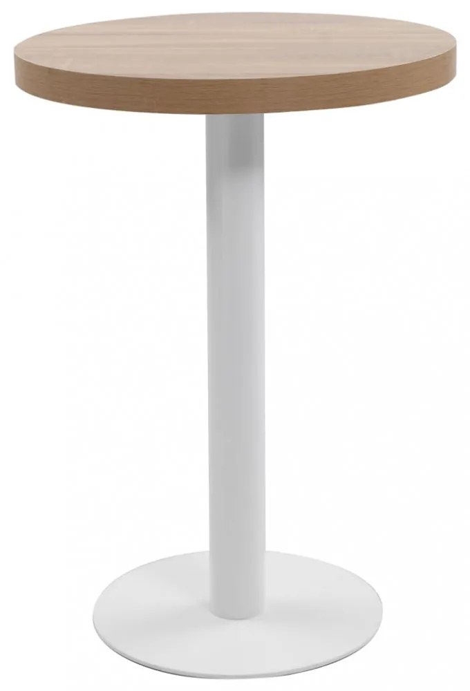 világosbarna MDF bisztróasztal 60 cm