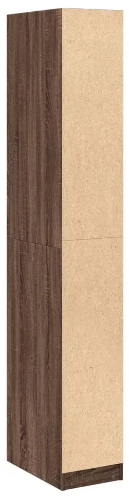 vidaXL barna tölgy színű szerelt fa ruhásszekrény 30 x 50 x 200 cm