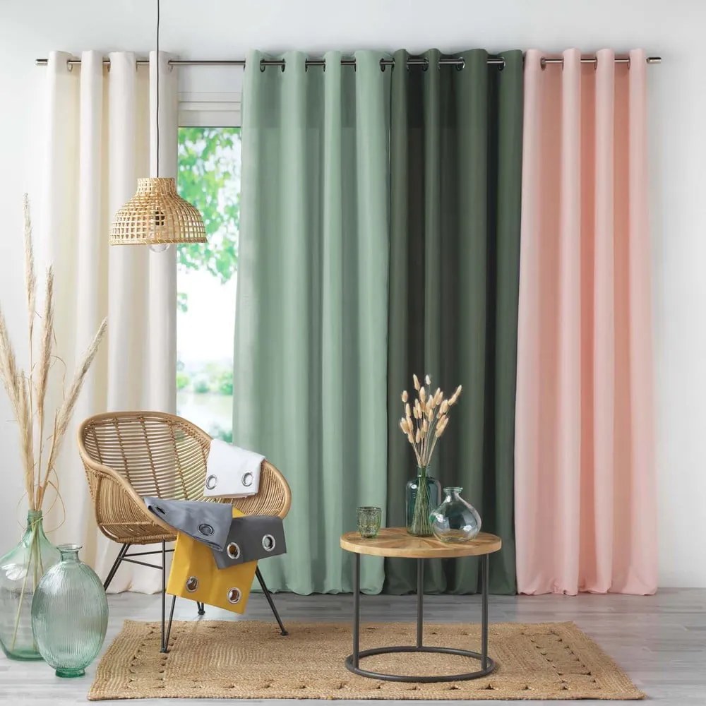 Borvörös mikroszálas függöny 140x260 cm Absolu – douceur d'intérieur