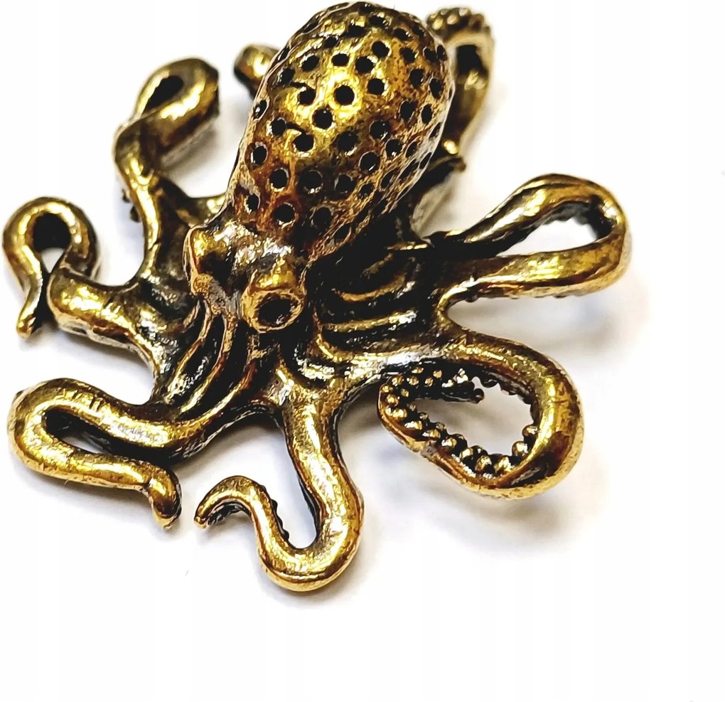 Asztali Dekorációs Figura Sárgaréz Polip, Nyaklánc, Medál