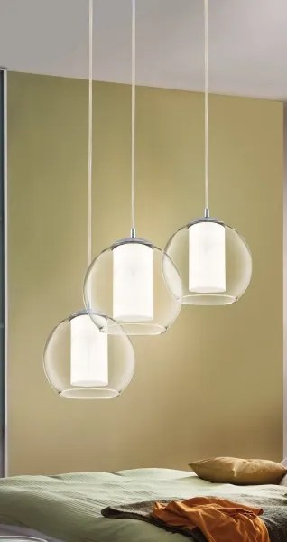 Eglo 92762 - Kábeles függőlámpa BOLSANO 3xE27/60W